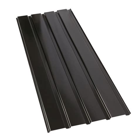 corrugated metal sheets black|12' black metal roof panels.